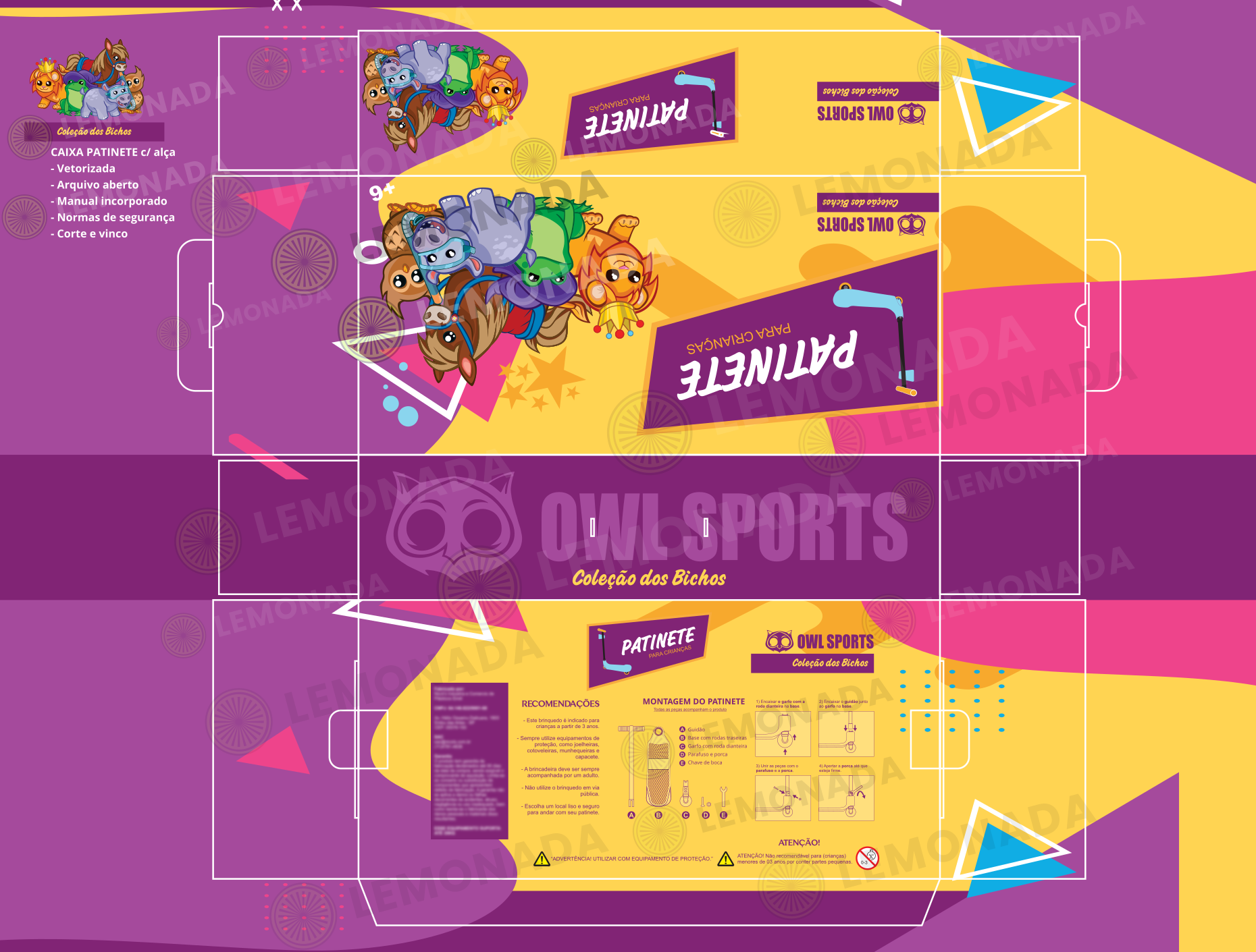 Estampas para Caixas de Produtos